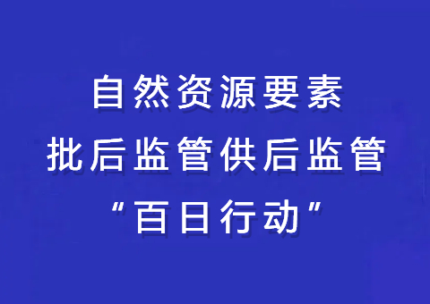 海南省启动自然资源要素批后羁系供后羁系“百日行动”